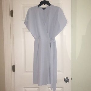 Topshop wrap dress. Light blue